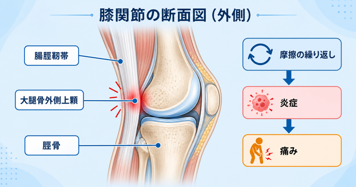 ■ランナー膝（腸脛靭帯炎）とは？膝の外側が痛む原因とメカニズム